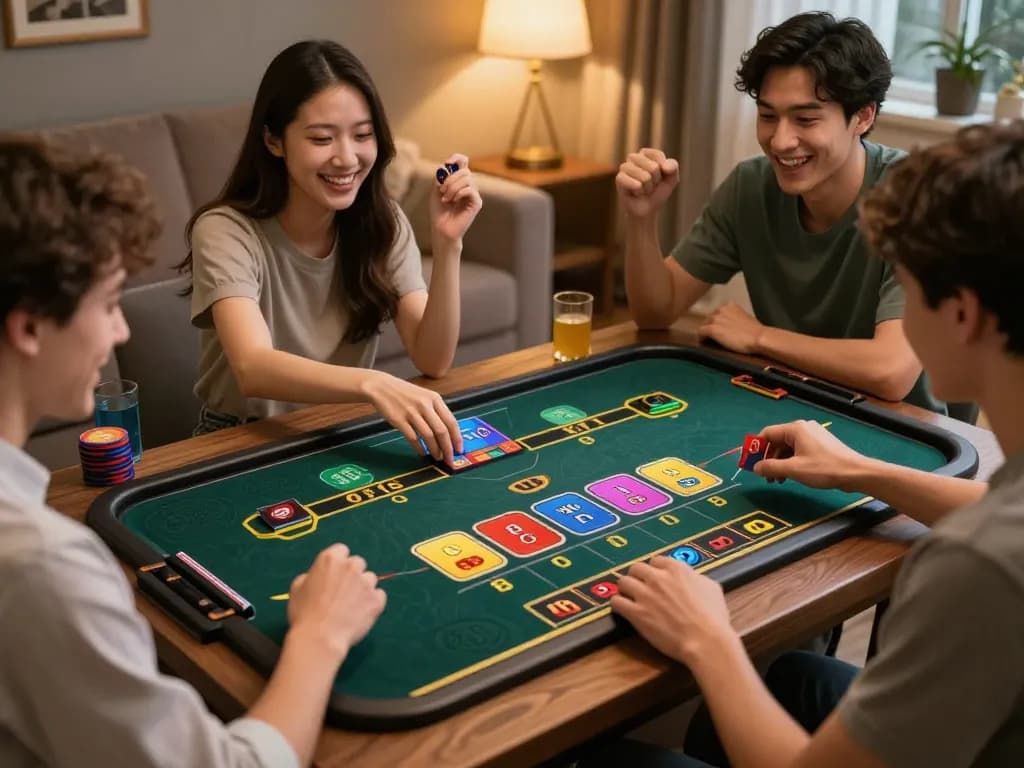 Xóc đĩa online gameplay on a tablet with players engaging in a vibrant and exciting gambling experience.