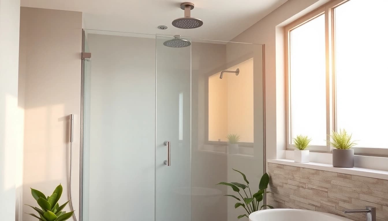 Experience elegant showers Australia with a modern design featuring sleek fixtures and warm lighting.