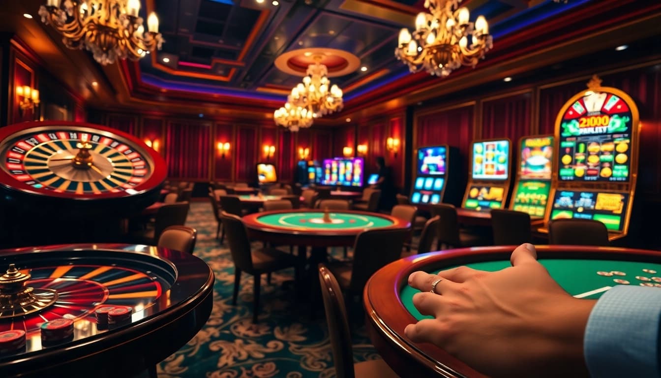 Découvrez l'excitation du casino en ligne argent réel avec des tables de poker luxueuses et des machines à sous vibrantes.