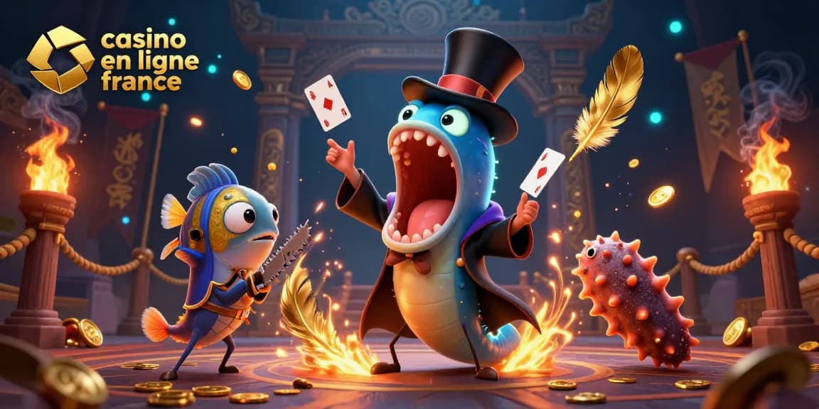 Jouez sur un casino en ligne France avec des illustrations de jeux captivants et des gains enchantés.
