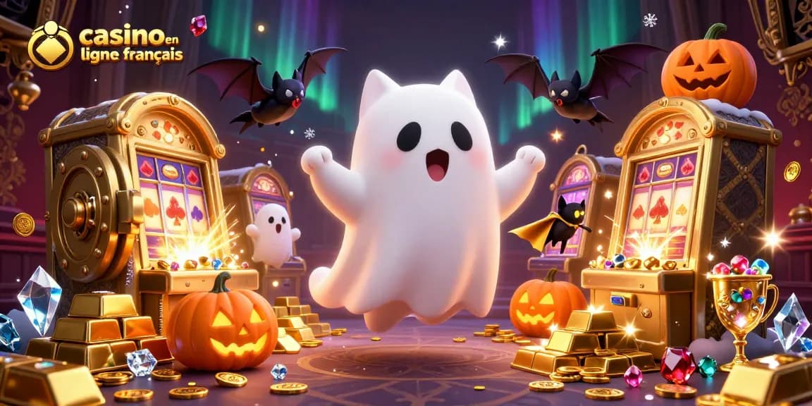 Le casino en ligne français offre une expérience ludique avec un chat fantôme et un vampire.