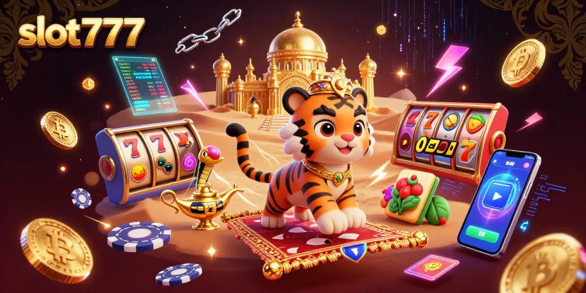 Spin the lucky slot777 game with vibrant 3D elements in a thrilling casino atmosphere.