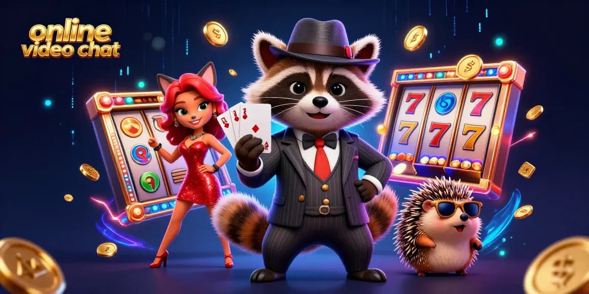 Engage with new friends in an online video chat full of excitement and vibrant casino action.