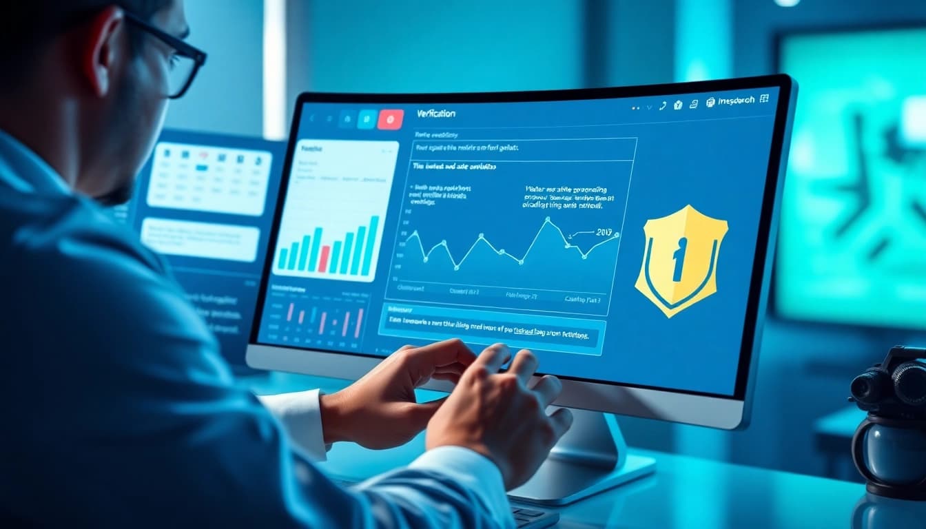 Engaging scene showcasing 슈어맨3, a secure digital gambling verification platform.