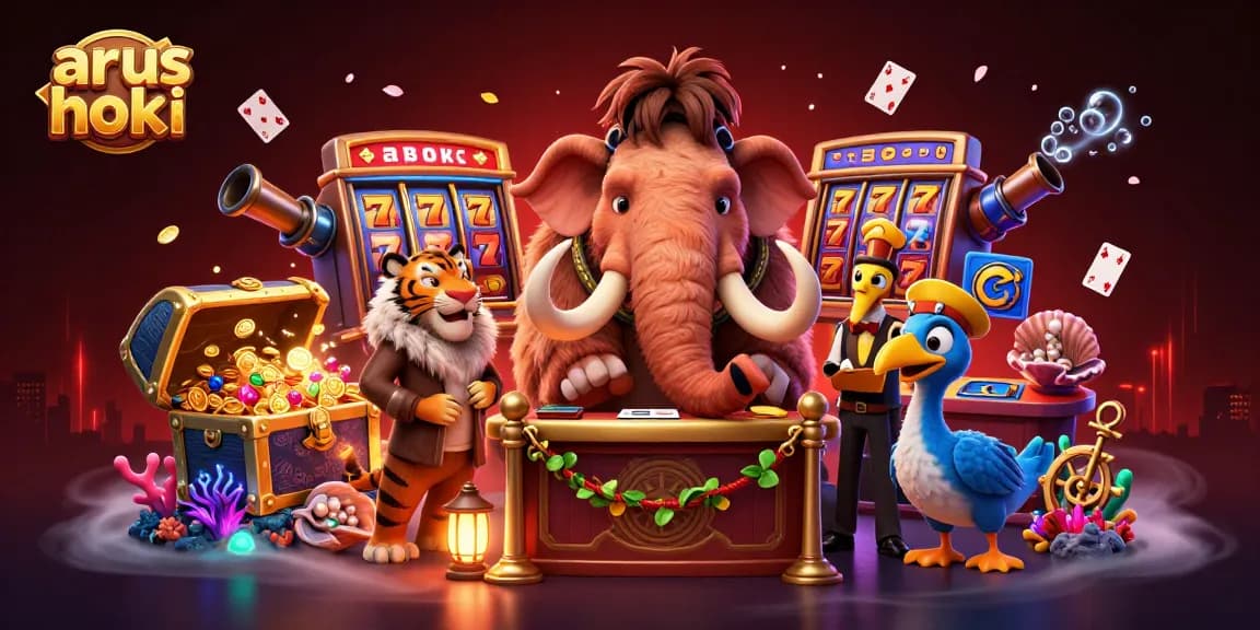 Raih kemenangan di arus hoki dengan ilustrasi kasino menarik yang penuh dengan elemen game.