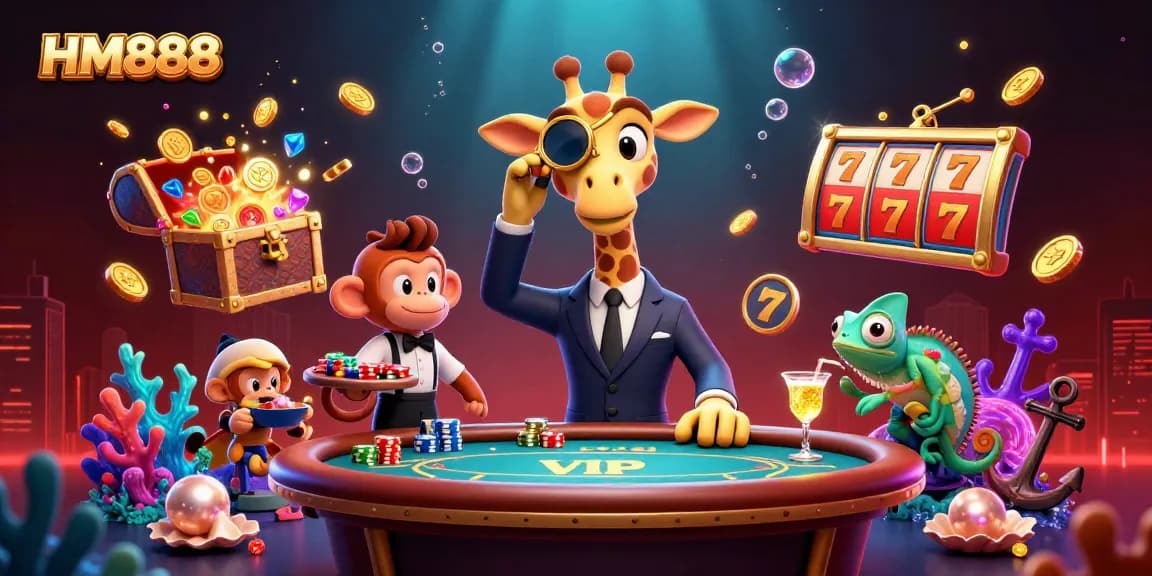 Play stunning casino games at HM888 with captivating characters and underwater treasures!
