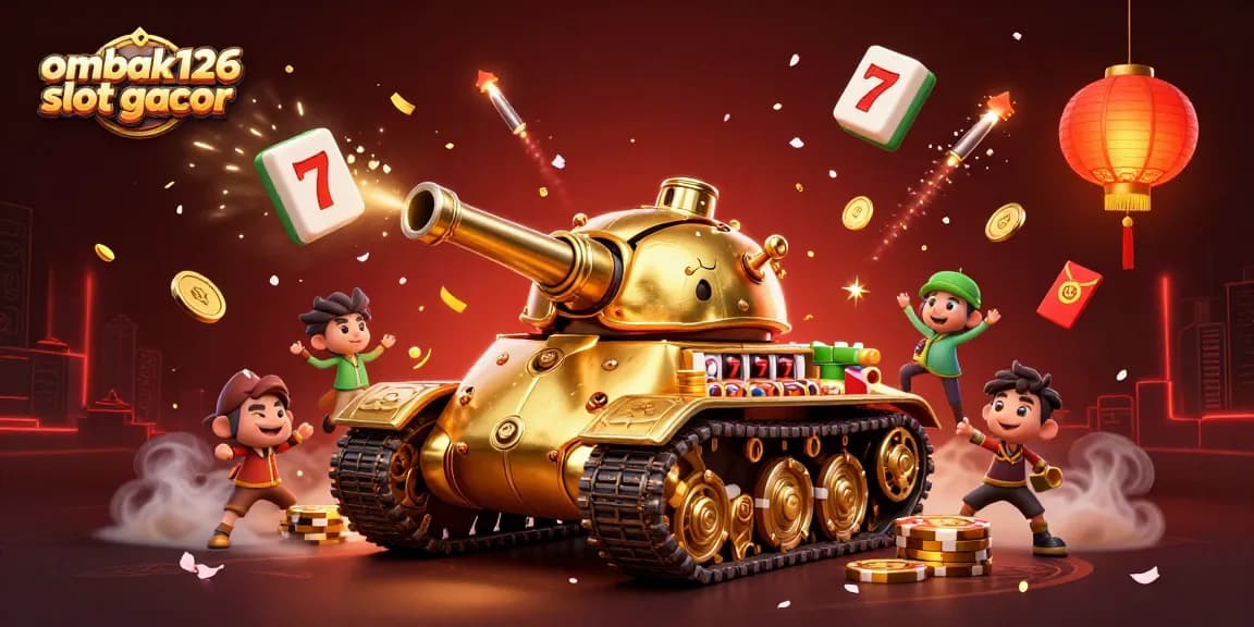 Engage in ombak126 slot gacor action among vibrant casino elements bursting with excitement.