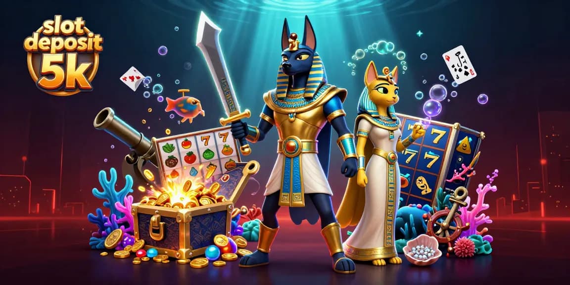 Experience thrilling wins at slot deposit 5k with vibrant 3D gaming characters and elements.