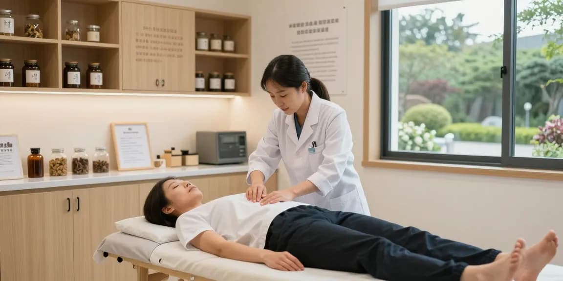 Effective traffic accident recovery treatment at 수원교통사고한의원 with skilled acupuncturist.
