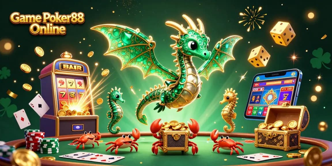Play Game Poker88 Online with 3D animated characters creating an engaging casino atmosphere.