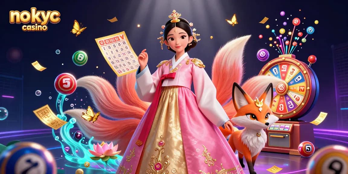 Immergiti in un gameplay emozionante presso un casinò no kyc, con elementi di lotteria vivaci e una presenza asiatica elegante.