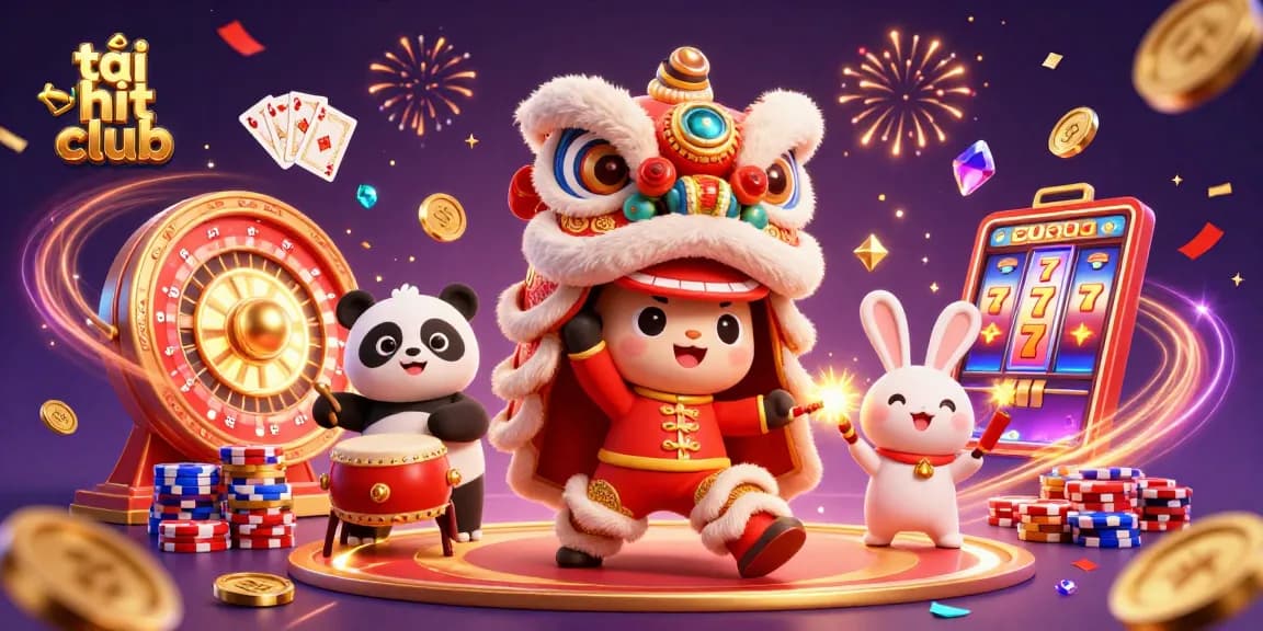 Experience the excitement of tải hit club with lively characters and vibrant casino elements.