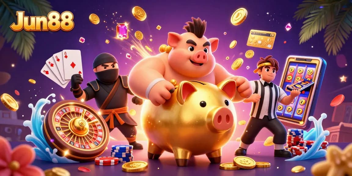 Experience the thrilling action at Jun88 with dynamic casino characters and bonuses.