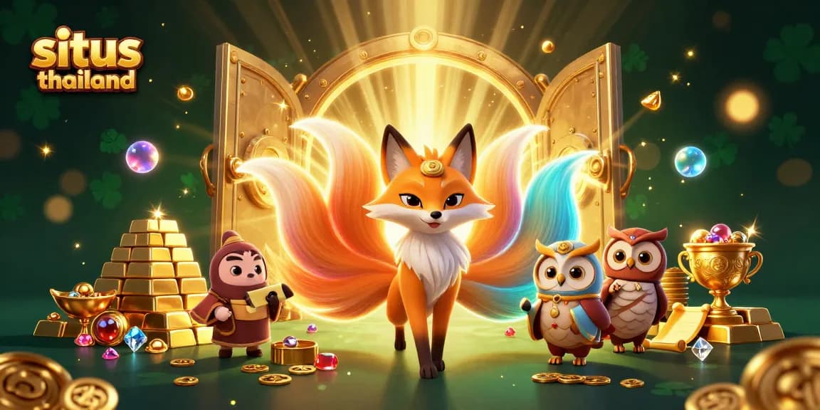 Spin the reels at situs thailand with vibrant 3D characters and gold-filled treasures!