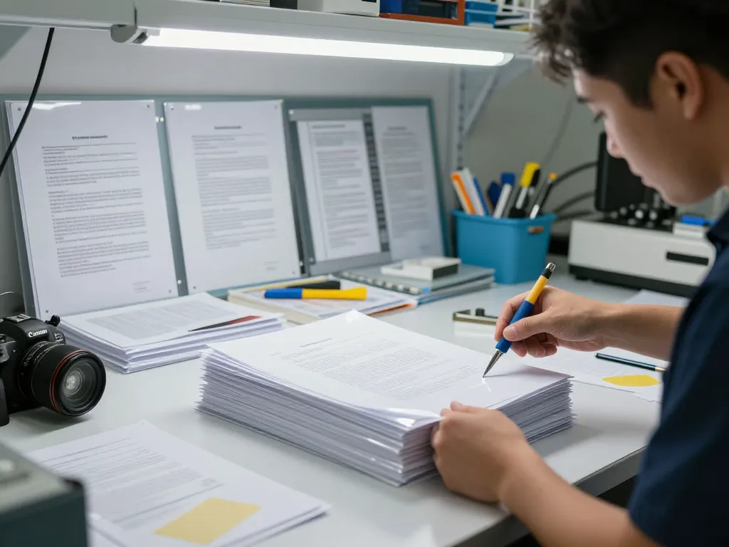 Bóc ép nhựa tại một hội thảo khôi phục tài liệu, đảm bảo bảo tồn đúng cách cho các tài liệu quý giá.