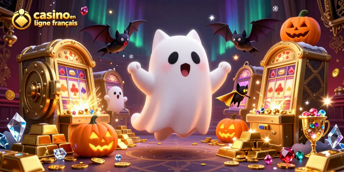 Le casino en ligne français offre une expérience ludique avec un chat fantôme et un vampire.