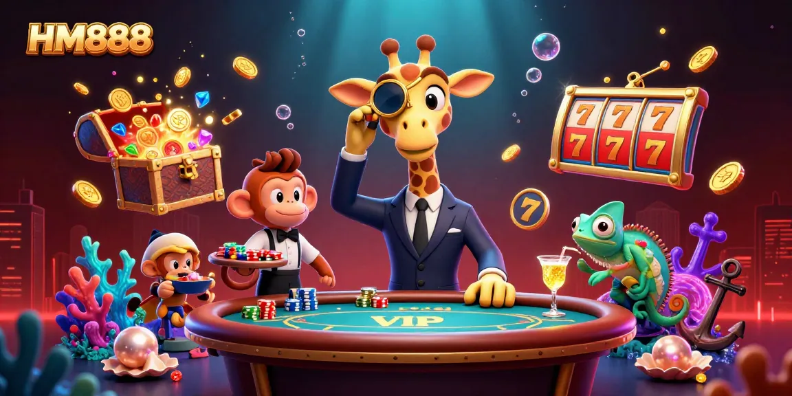 Play stunning casino games at HM888 with captivating characters and underwater treasures!