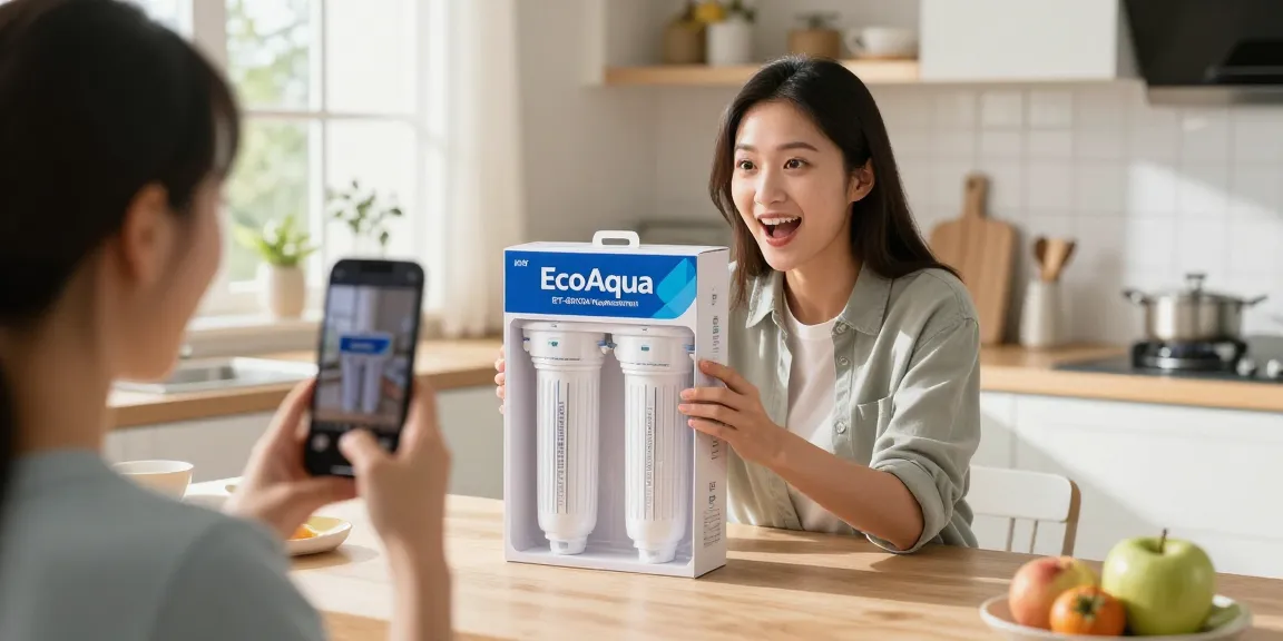 EcoAqua EFF-6013A Replacement Filter in an engaging product review setup, showcasing online shopping experience and best deals.
