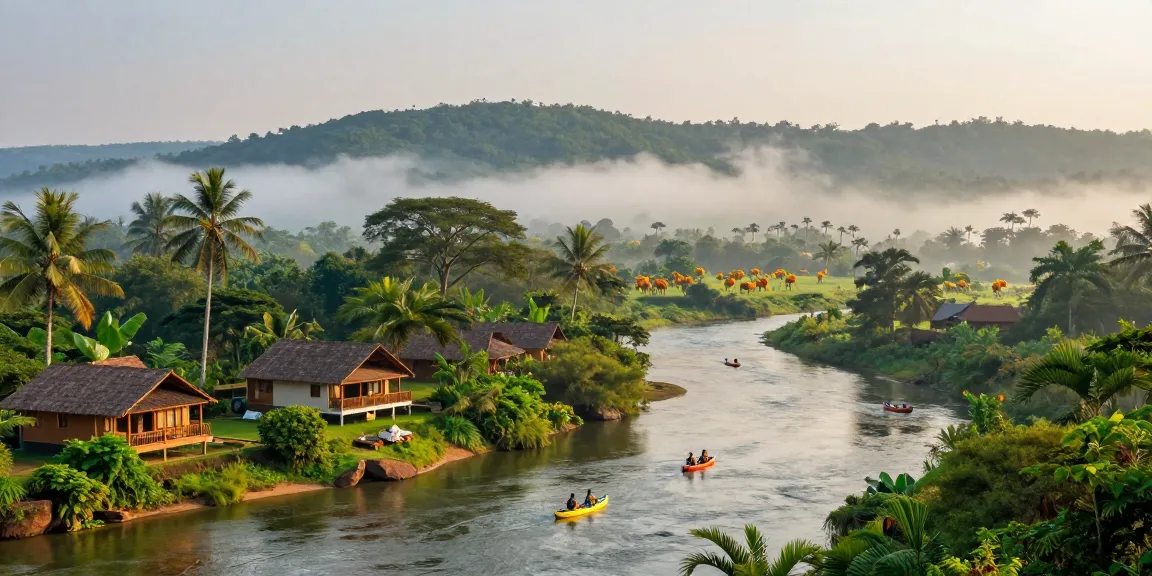 Dandeli resorts scenic view offering adventurous vacation experiences for travelers in nature.