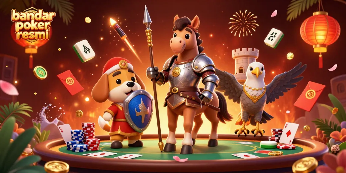 Experience excitement at bandar poker resmi with vibrant casino elements and engaging characters.