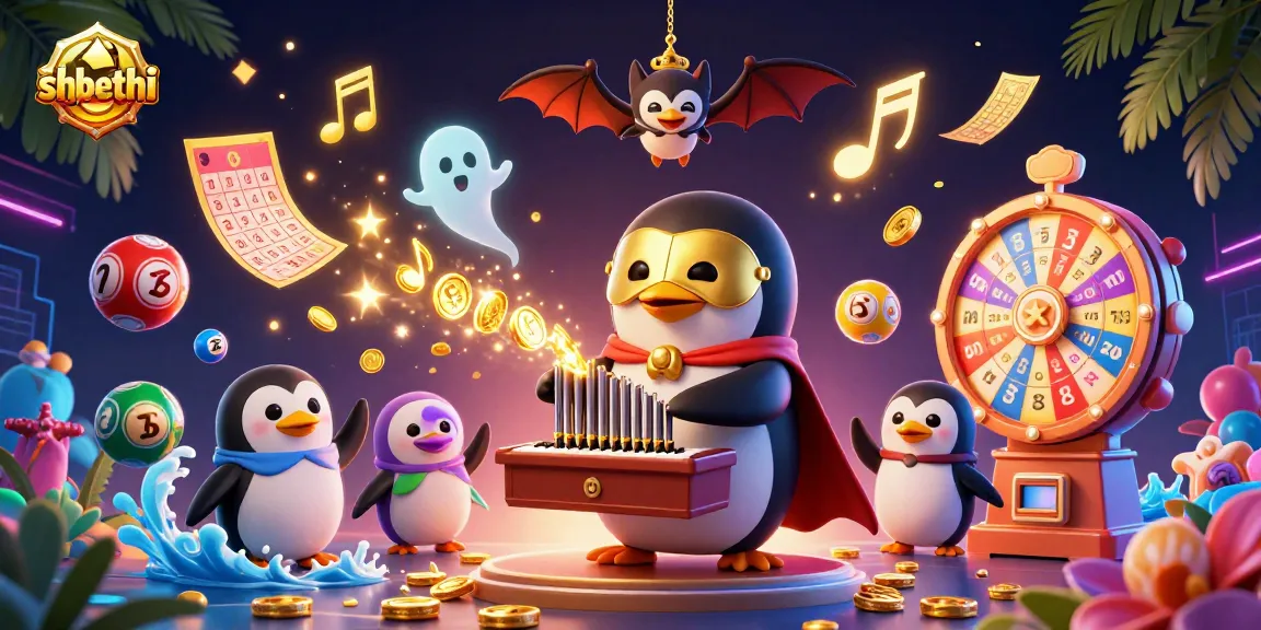 Experience thrilling wins with shbethi as a penguin plays an organ shooting golden coins.