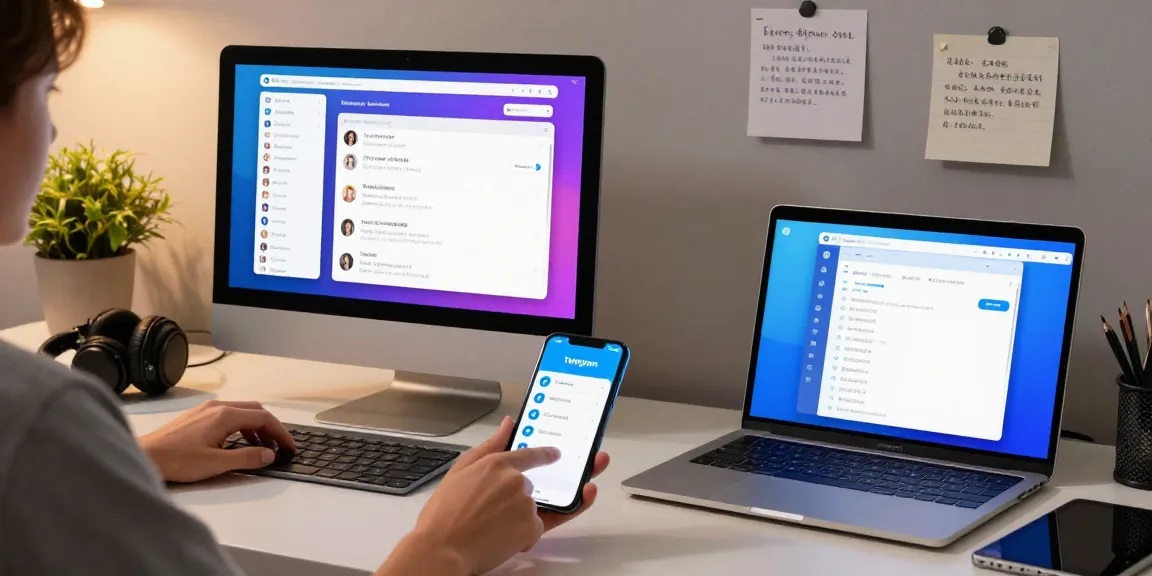 Engaged user navigating telegram中文 settings in a modern digital workspace.