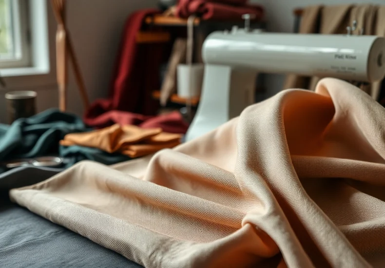 Punta di Roma stof met rijke textuur, perfect voor modeontwerpen.