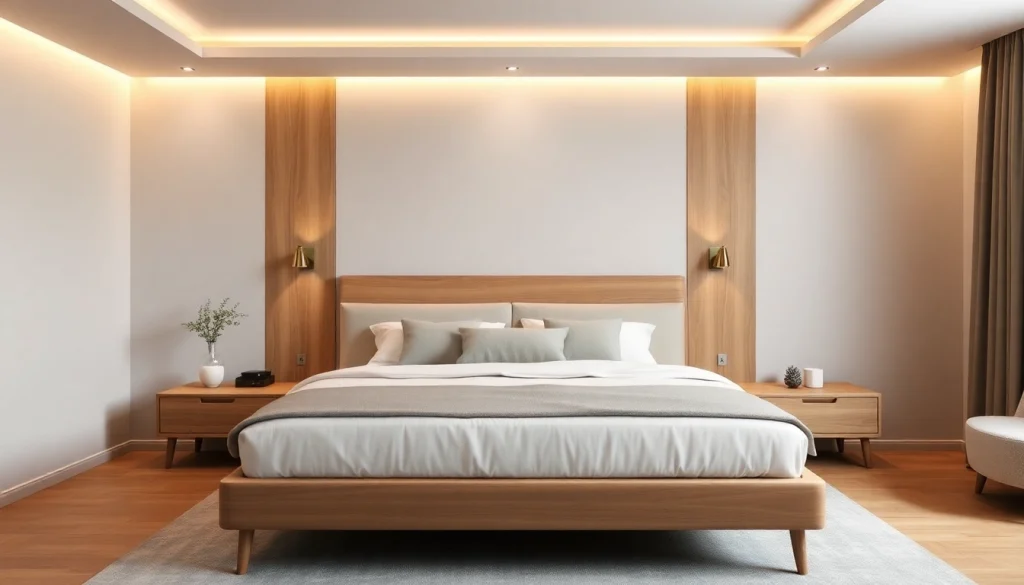 Materassi matrimoniali di alta qualità esposti in una camera elegante, combinando comfort e stile.