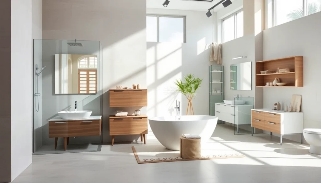 Sonni sanitär GmbH bietet stilvolle Badezimmerprodukte in modernem Ambiente an.