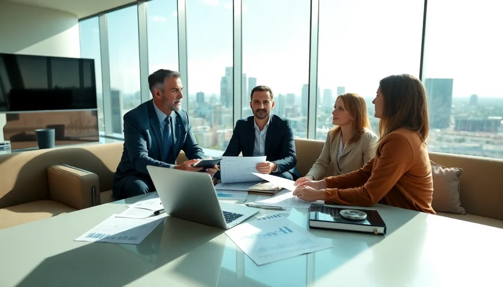 Engaging consultation on investment management San Antonio with financial advisor and clients.