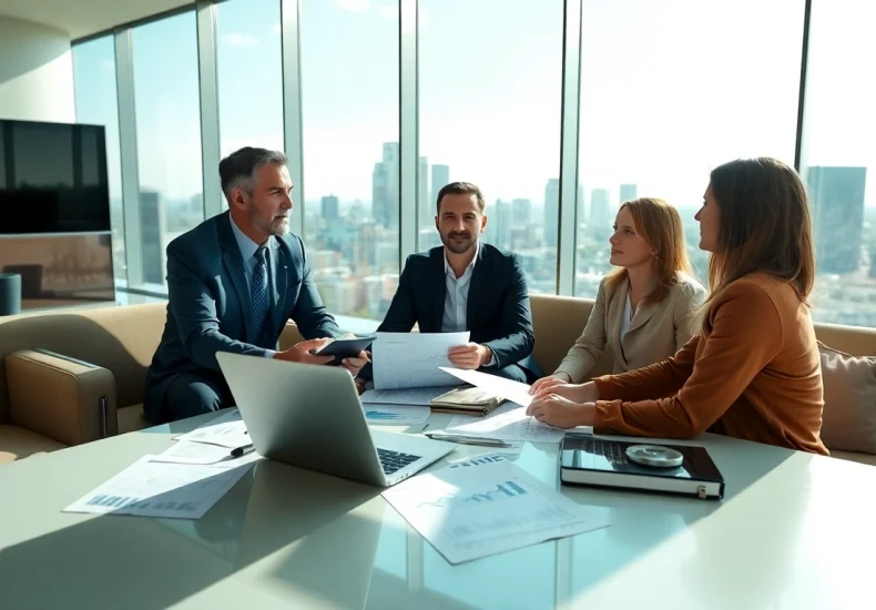 Engaging consultation on investment management San Antonio with financial advisor and clients.