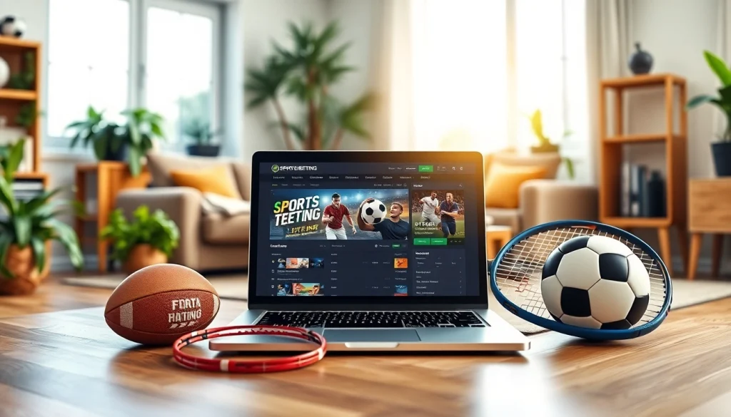 Bet on the best sportsbooks Brazil with a modern setup showcasing betting options.