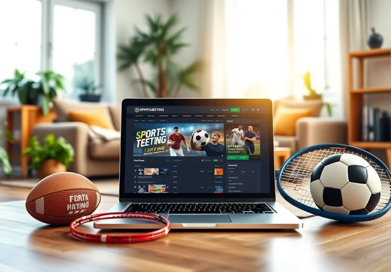 Bet on the best sportsbooks Brazil with a modern setup showcasing betting options.