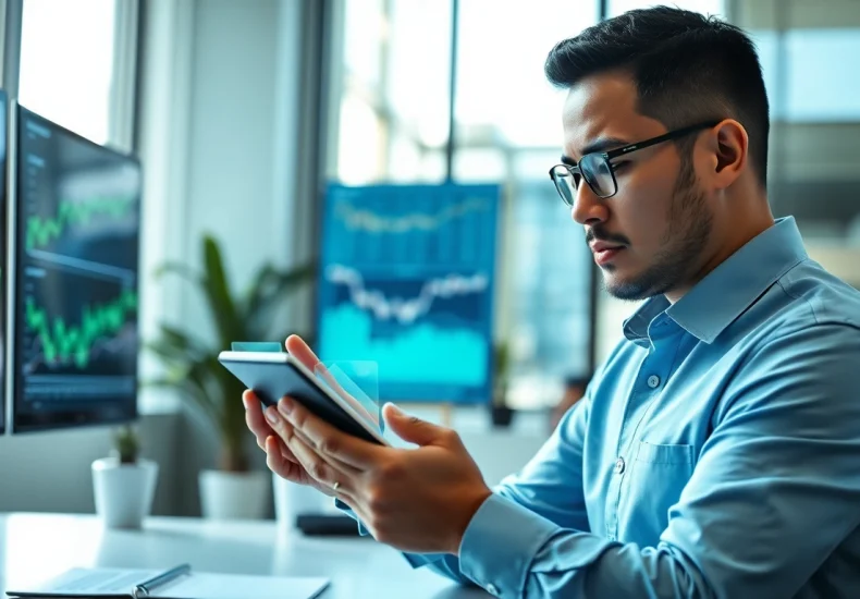 카드깡과 관련된 재정 데이터 분석하는 전문가의 이미지