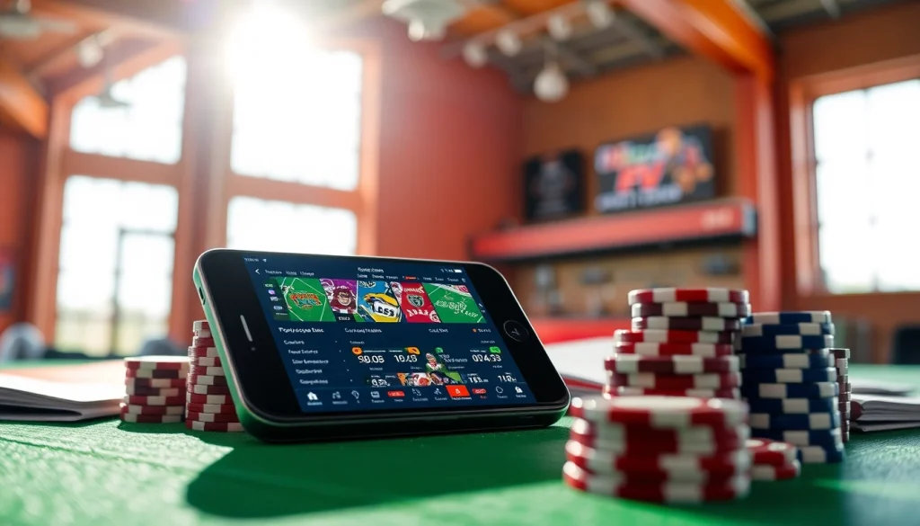 Explore sports betting sites India with a professional setting highlighting betting apps and excitement.