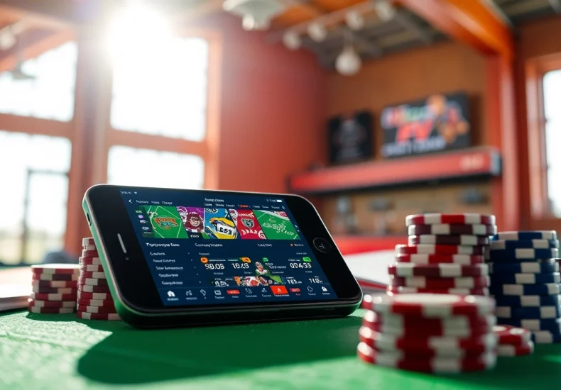 Explore sports betting sites India with a professional setting highlighting betting apps and excitement.