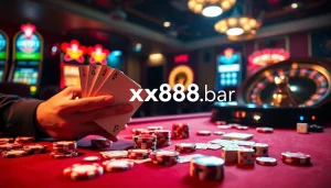 Discover the thrill of winning at poker with https://xx88.bar/, where vibrant chips and cards create an exhilarating casino atmosphere.