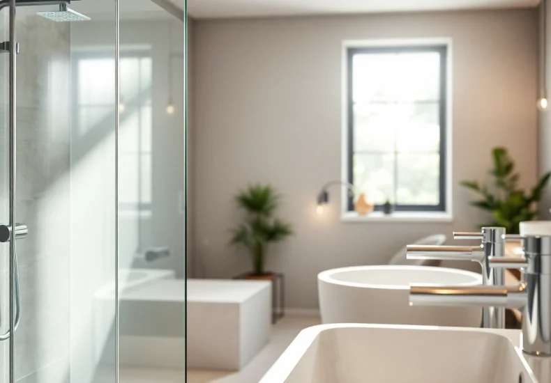 Sonni sanitär GmbH bietet elegante und hochwertige Badezimmerprodukte in einem modernen Ambiente.