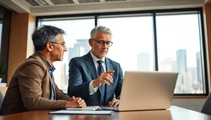 카드깡에 대해 논의하는 금융 상담사와 고객의 모습