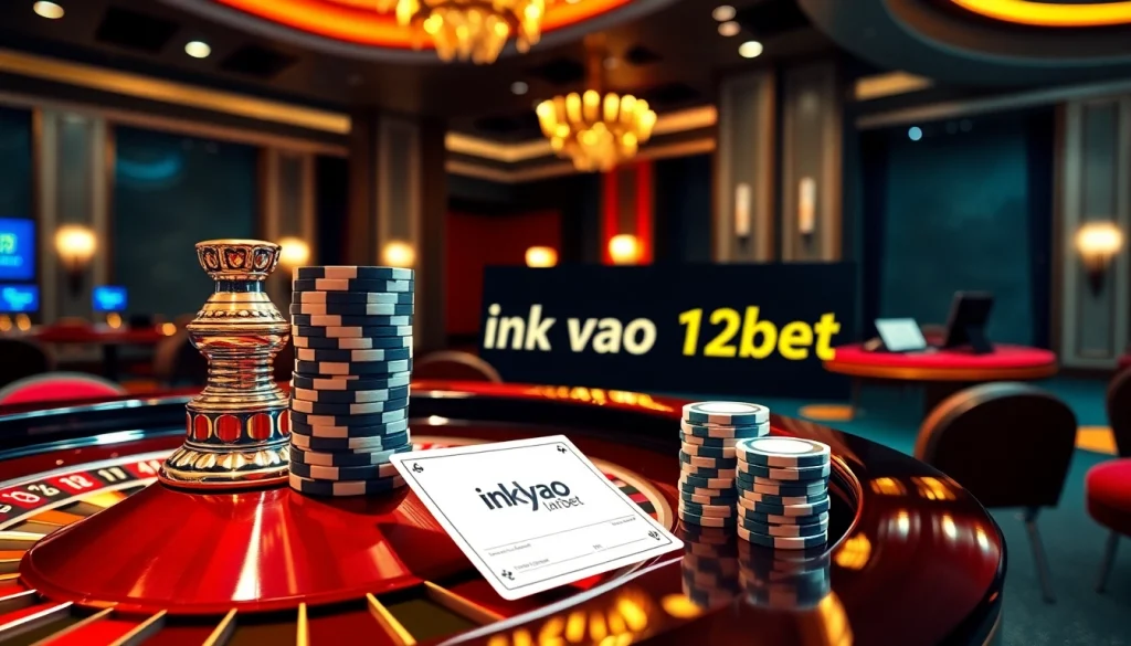 Experience the excitement of ink vao 12bet with vibrant casino visuals highlighting betting action.