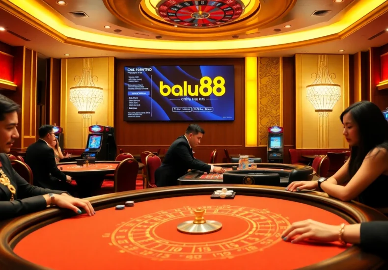 Players enjoying thrilling games at Babu88 casino with vibrant gaming tables and slots.