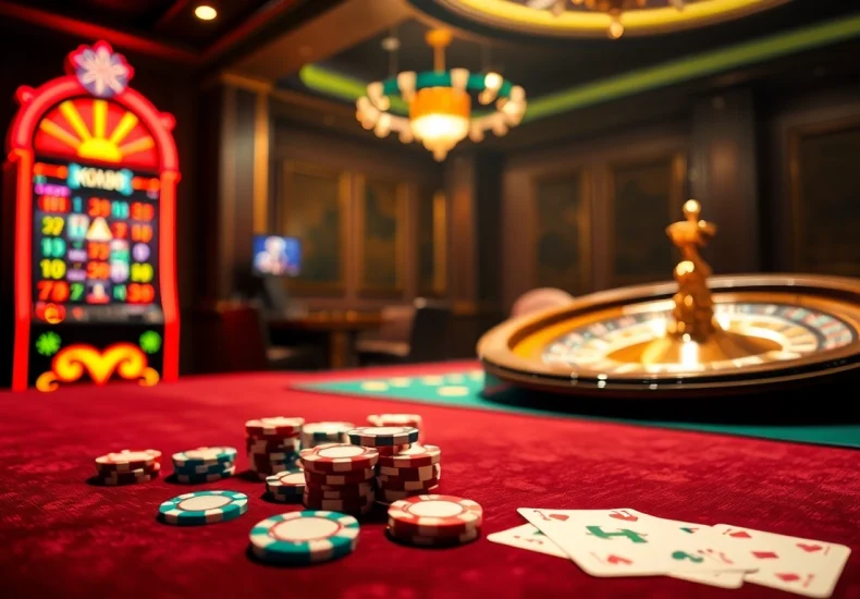 Experience exciting poker action at XX88 with vibrant chips and cards.