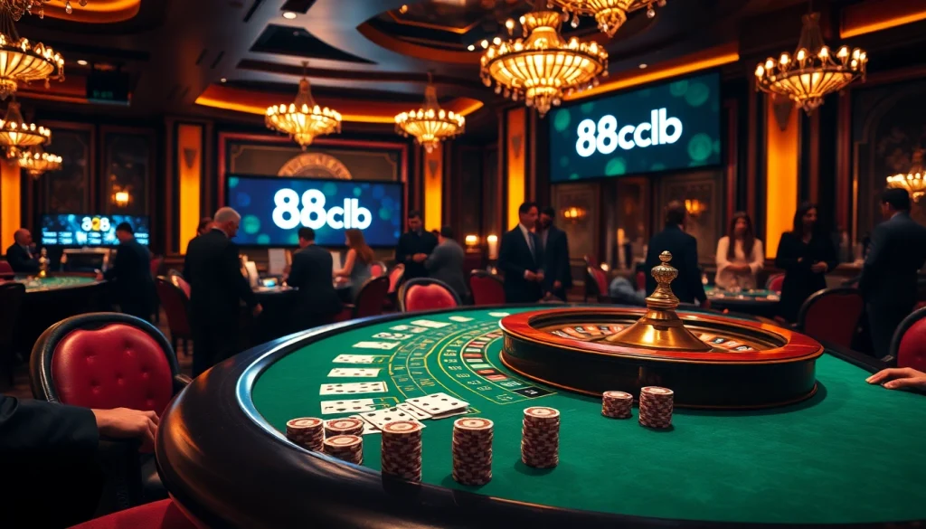Engage with thrilling games at 88clb casino, experience excitement and luxury.