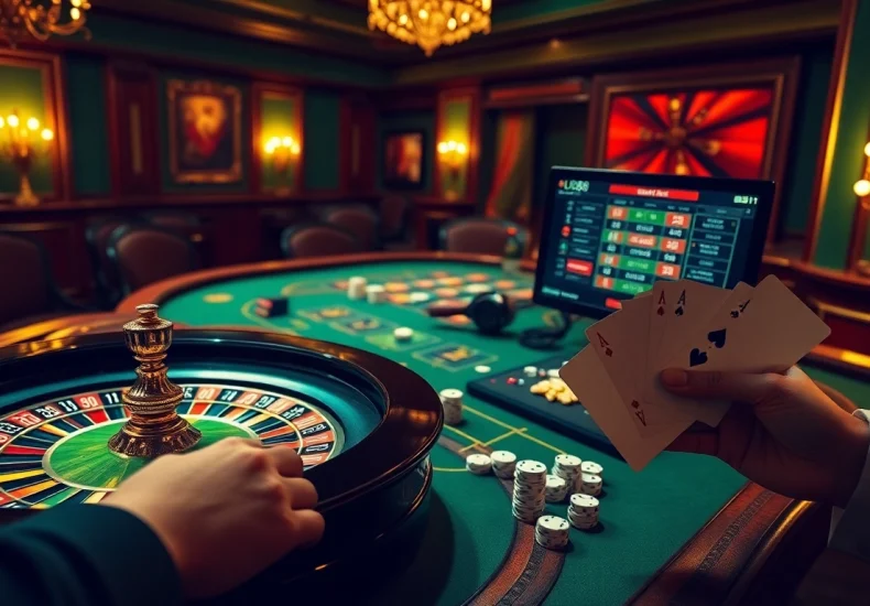 Engage in exciting gameplay at trang chủ uu88 with vibrant casino tables and poker action.