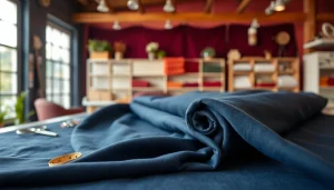 Punta di Roma kopen, luxueuze stof mooi gepresenteerd in een moderne studio.