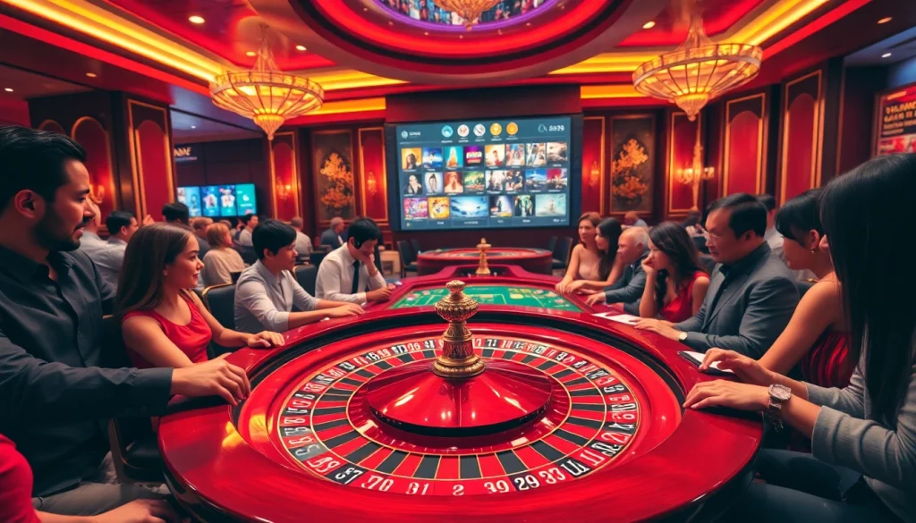 Engaging in thrilling gameplay at a roulette table with visuals from https://jun88.buzz/ highlighting online betting.
