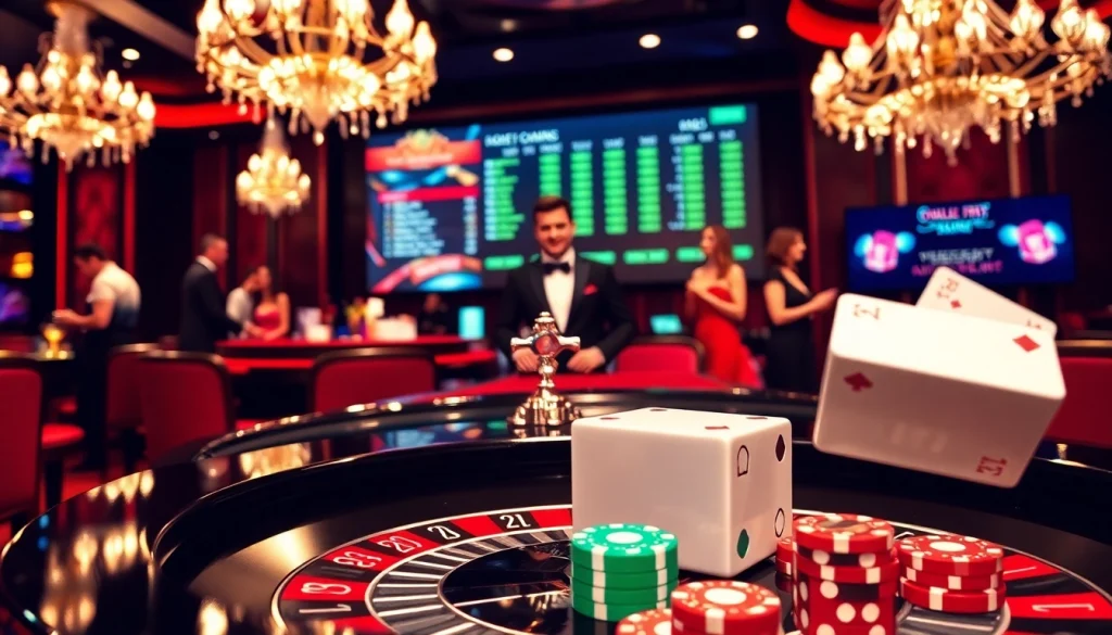 Experience excitement with nep rijbewijs kope amidst a luxurious casino atmosphere featuring a roulette table and poker chips.