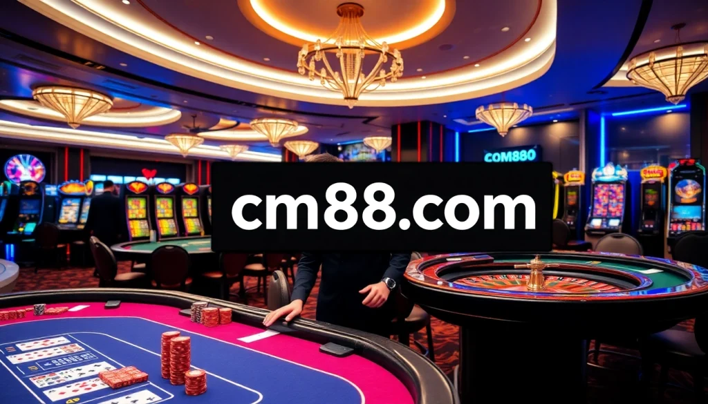Engage in thrilling games at cm88 com, showcasing vibrant slots, cards, and professional dealers.