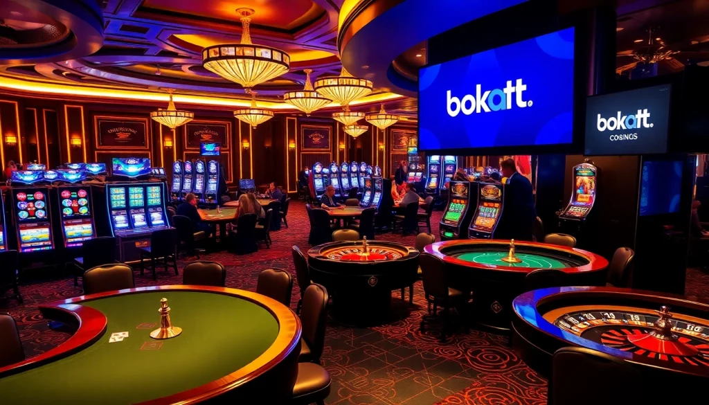 Experience the thrill of gambling at bk8th with vibrant casino elements and live action.