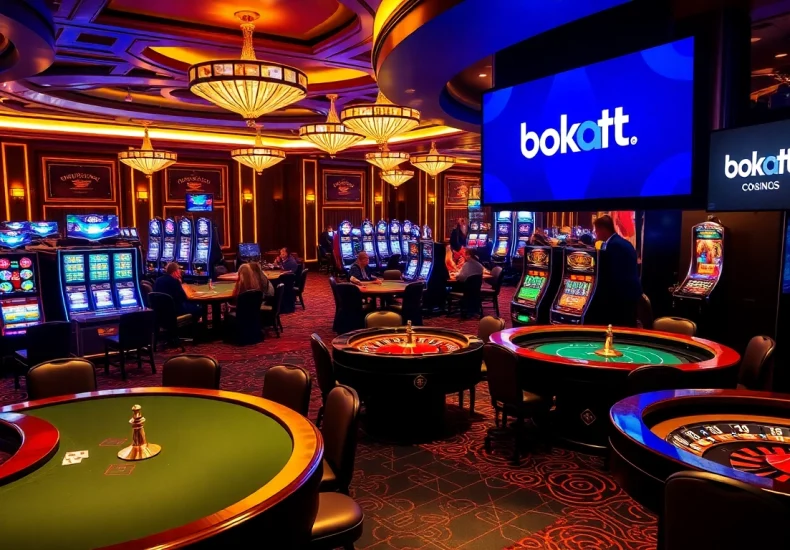 Experience the thrill of gambling at bk8th with vibrant casino elements and live action.